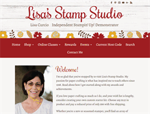 Tablet Screenshot of lisasstampstudio.com